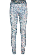 Nilla Legging | Dark Grey White Flowers