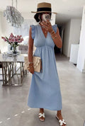 Sun Ruffle Dress | Sky Blue