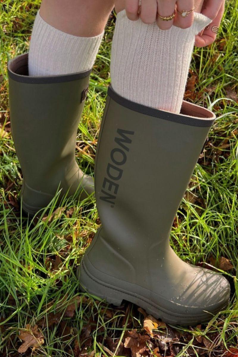 Le Waterproof WL761 |  Dark Olive | Rubber Boots fra Woden