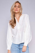 Yen Sina Lace Blouse  |  Ecru