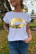 The Kiss Tee 33100 | White Gold