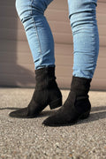 Suede Ankle Boots | Black