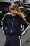 Vera Track Suit Blouse | Navy