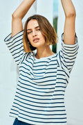 Mila Tee 205629 | Star Offwhite Navy Blazer