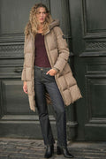 Nova Square Down Coat | Brindle