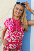 Tia Blouse | Pink Mix