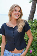 Tango Structure Top | Dark Navy