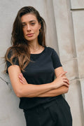Arden Organic O-Ss Tee  | Black