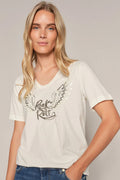 Faye O-Ss Tee  |  Ecru