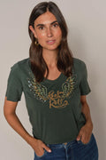 Faye O-Ss Tee  |  Dark Pine