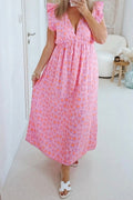 Sun Leo Ruffle Dress | Light Pink