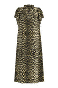 Leo Ss Frill Dress 36424 | Khaki