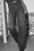 Relee Star Jeans Long | Long Dark Grey