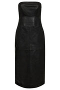 Phoebe Leather Tube Dress 36403 | Black