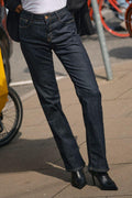 Cecilia Cover Long Jeans | Dark Blue