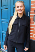 Henne Shirt Jacket | Black