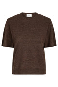 Missy Knit Tee 161927 | Brown Melange