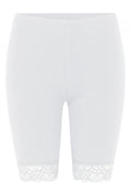 Shorts W/Lace, Organic | White