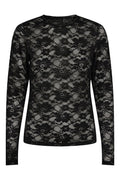 Isa Ls Lace Blouse | Black