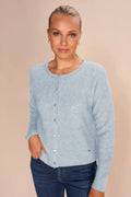 Almine Knit Cardigan | Cashmere Blue