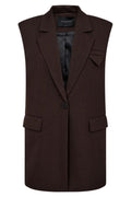 Tailor Waistcoat 204903 | Coffee Bean Melange