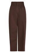 Yana Poplin Pants | Dark Brown