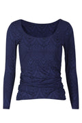 Alma Ls Turn Top | Navy Lala