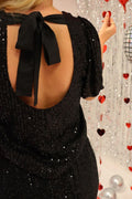 Paige Ss Blouse | Black Sequins