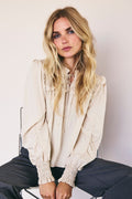 Viva Smock Blouse 35738 | Powder