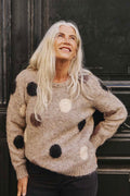 Louisa Pullover 202238 | Desert Taupe Mel Black