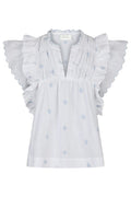 Jayla Embroidery Top | White