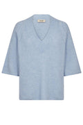 Taci 3/4 V-Neck Knit |  Cashmere Blue