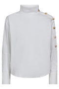 Sanna Asym Button Blouse 35946 | White
