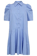 Mica Stripe Ss Shirt Dress 36551 | Pale Blue