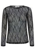 Mercy Mesh O-Blouse 33187 | Black