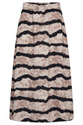 Aby Skirt 205280 | Taupe Gray Black