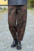 Abbie Barrel Pant | Brown Camou