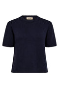 Arin Ss Cotton Knit |  Maritime Blue