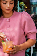Trudy Knit Cardigan | Rose