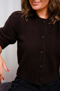 Trudy Knit Cardigan | Dark Brown
