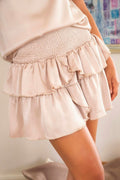 Carin Heavy Sateen Skirt 161994 | Champagne