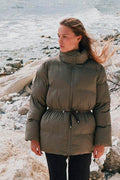 Mayra C Puffer Jacket 162394 | Dark Taupe