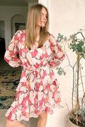 Dennie Maxi Flower Dress 162418 | Pink