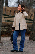 Anastacia Cord Jacket | Ivory
