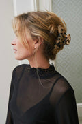 Liza Mesh Lace Blouse | Black