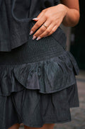 Carin Denim Skirt | Black
