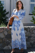 Stellar Artist Paisley Dress | Powder Blue