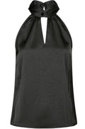 Svala Heavy Sateen Top | Black