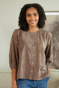 Alma Blouse 2769 | Mushroom