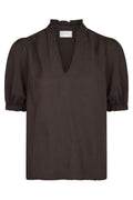 Odesa Linen Blouse | Dark Brown
